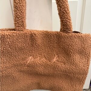 PINK Victoria's Secret Sherpa Tote Bag